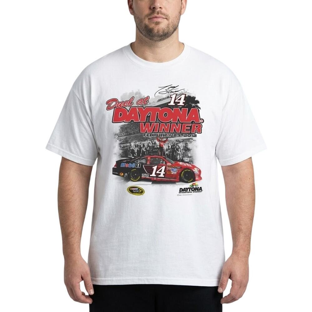 Chase Authentics 2012 NASCAR Tony Stewart Daytona Winner T-Shirt Mens Size XL